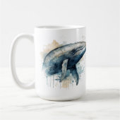 Mug Watercolor Whale Wonder (Gauche)