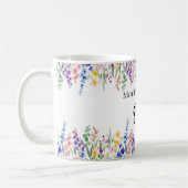 Mug – Watercolor Wildflower Floral Wrap – Spring B (Gauche)