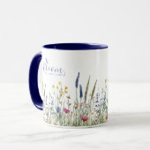 Mug Watercolor Wildflower Meadow "Bloom" (Devant gauche)