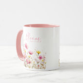 Mug Watercolor Wildflower Meadow "Bloom" (Devant gauche)