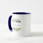 Mug Watercolor Wildflower – Personalized Name (Devant gauche)