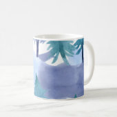Mug Watercolor Winter Forest Motif sans joint (Devant droit)
