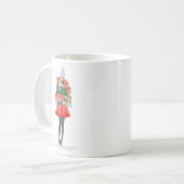 Mug Waterolor Christmas Lovin' Girl Livraison présente (Devant gauche)