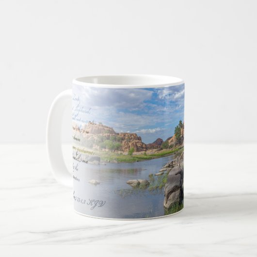 Mug Watson Lake Psalm 23:1,2 KJV (Devant gauche)