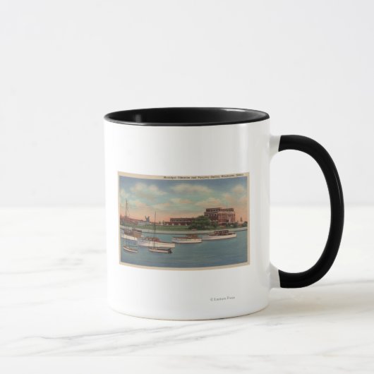Mug Waukegan, IL - Vue de la station de pompage munici (Droite)