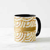 Mug Wave Gold Sun Parties scintillant Boho Populaire C (Devant droit)