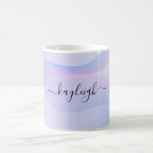 Mug Wavelines Abstraites bleu rose (Centre)