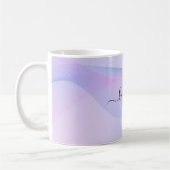 Mug Wavelines Abstraites bleu rose (Gauche)