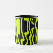 Mug Wavey Stripey - Noir et Vert I (Centre)