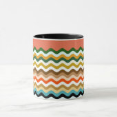 Mug Wavy Zigzag Multicolor Motif (Centre)