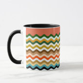 Mug Wavy Zigzag Multicolor Motif (Gauche)