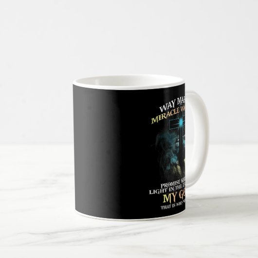 Mug Way Maker Miracle Worker Promise Keeper Light In D (Devant droit)