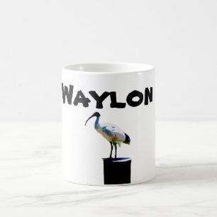 Mug Waylon Nom Avec Poulet À Bin, Musique À Café