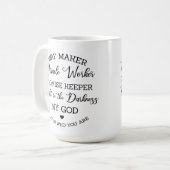 Mug Waymaker, Miracle Worker - Photographie noir (Devant gauche)