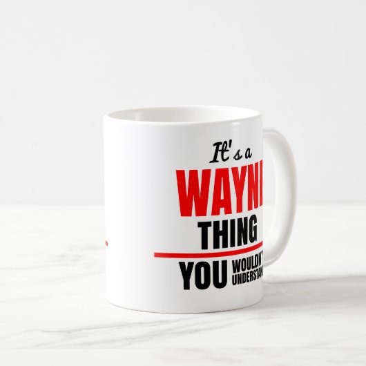 Mug Wayne, tu ne comprendrais pas le nom (Devant droit)