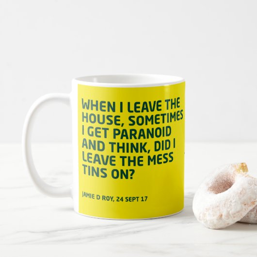 Mug WDYHC no12b boîtes de mess (Avec donut)