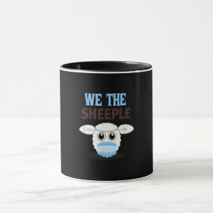 Mug We are the sheeple shsheep witmasmask