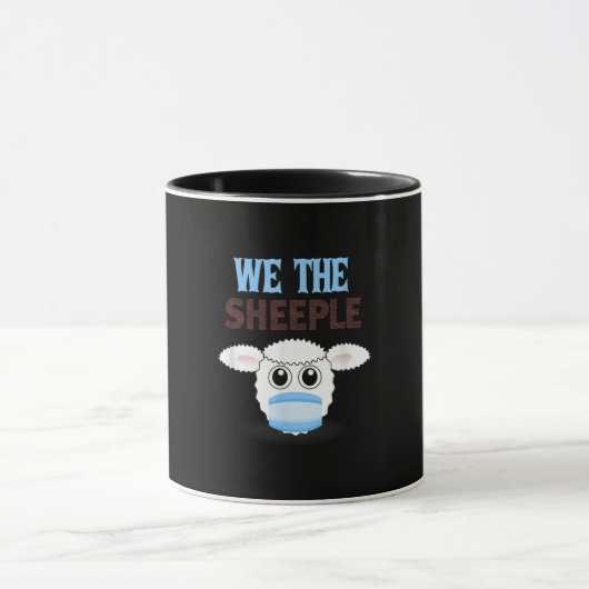 Mug We are the sheeple | shsheep witmasmask (Centre)