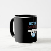 Mug We are the sheeple | shsheep witmasmask (Devant gauche)