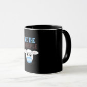 Mug We are the sheeple | shsheep witmasmask (Devant droit)