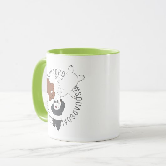 Mug We Bare Bears - #SquadGoals (Devant gauche)