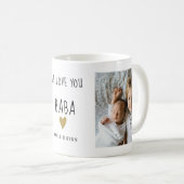 Mug We Love You Baba 2 Photo Collage Grand-père (Devant droit)