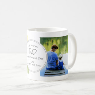 Mug We Love You Dad 2 Photo Happy Fête des pères