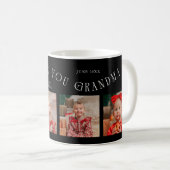 Mug We Love You Grandma 4-Photo Black (Devant droit)