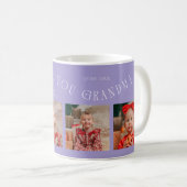 Mug We Love You Grandma 4-Photo Lilac (Devant droit)