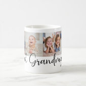 Mug We Love you Great Grandma Script 4 Photo Modern (Centre)
