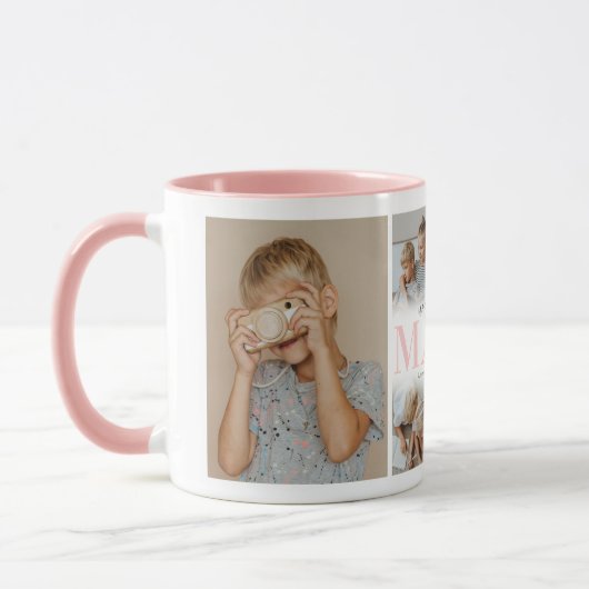 Mug We Love You Mama Photo Collage (Gauche)