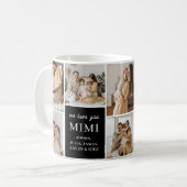Mug We Love You Mimi Elegant Modern 9 Photo (Devant gauche)