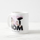 Mug We Love You Mom Cutout Heart Photo Collage (Devant gauche)
