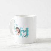 Mug We Love You Mom Forever Turquoise Photo (Devant gauche)