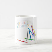 Mug We Love You Mom Hand-Drawn Crayon Art (Centre)