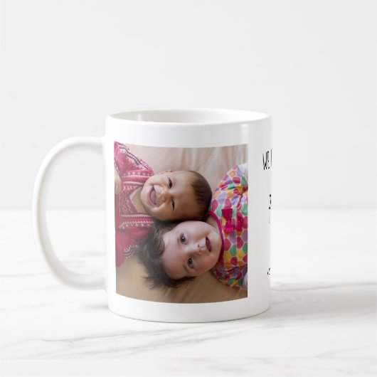 Mug We Love You Poppy 2 Photo Collage Grand-père (Gauche)