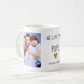 Mug We Love You Pops 3 Photo Collage Grand-père (Devant gauche)