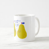 Mug We Make A Great Pear Valentines Typography (Devant droit)