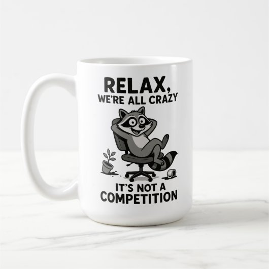 Mug We’re All Crazy Funny Sarcastic Mental Health Humo (Gauche)