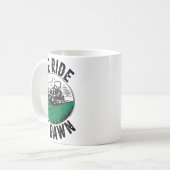 Mug We Ride At Dawn Lawn Mower Zero-turn Funny Dad Mow (Devant gauche)