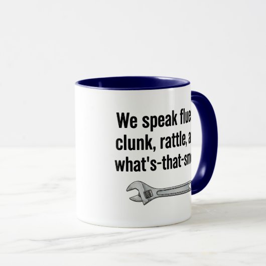 Mug We Speak Fluent Clunk Rattle And What's That Smell (Devant droit)