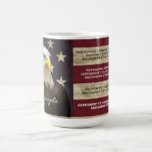 Mug We The People Bill of Rights Flag Bald Eagle  (Centre)