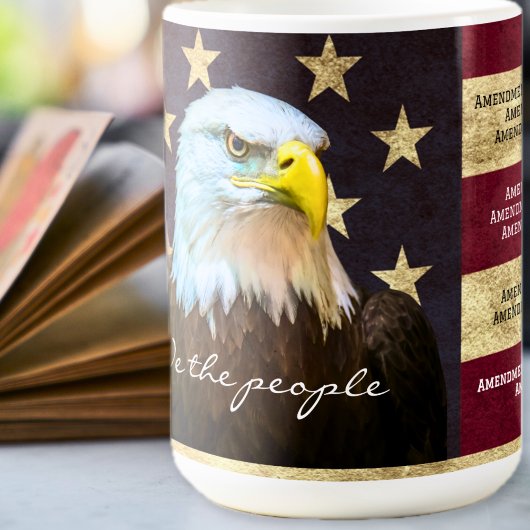Mug We The People Bill of Rights Flag Bald Eagle