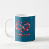 Mug We Wear Red Butterfly Heart Heart Disease Awarenes (Gauche)
