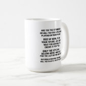 Mug “Weak Don’t Drink — Only Winners Take This” , (Devant droit)