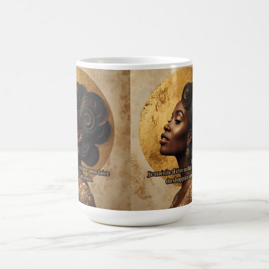 Mug Wealth and Luxury Mindset Inspirational Print (Centre)