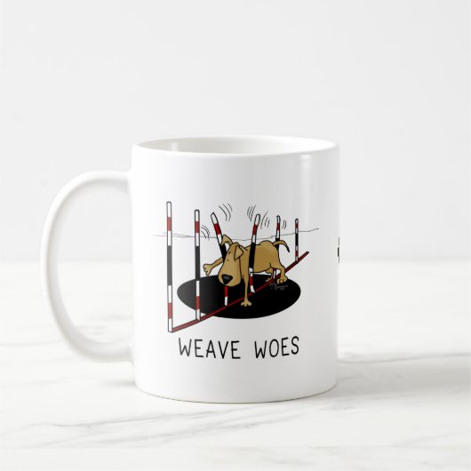 Mug Weave Woes - agilité amusant coincé chien oops (Gauche)