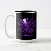 Mug Web Black & Purple Spider personnalisé (Gauche)