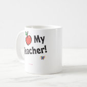 Mug Webkinz : J'aime mon professeur ! (Devant gauche)