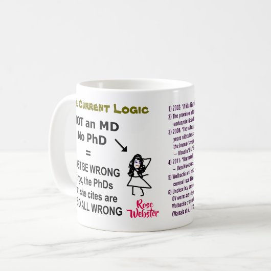Mug Webster rose n'est pas une DM ou un PhD (Devant gauche)